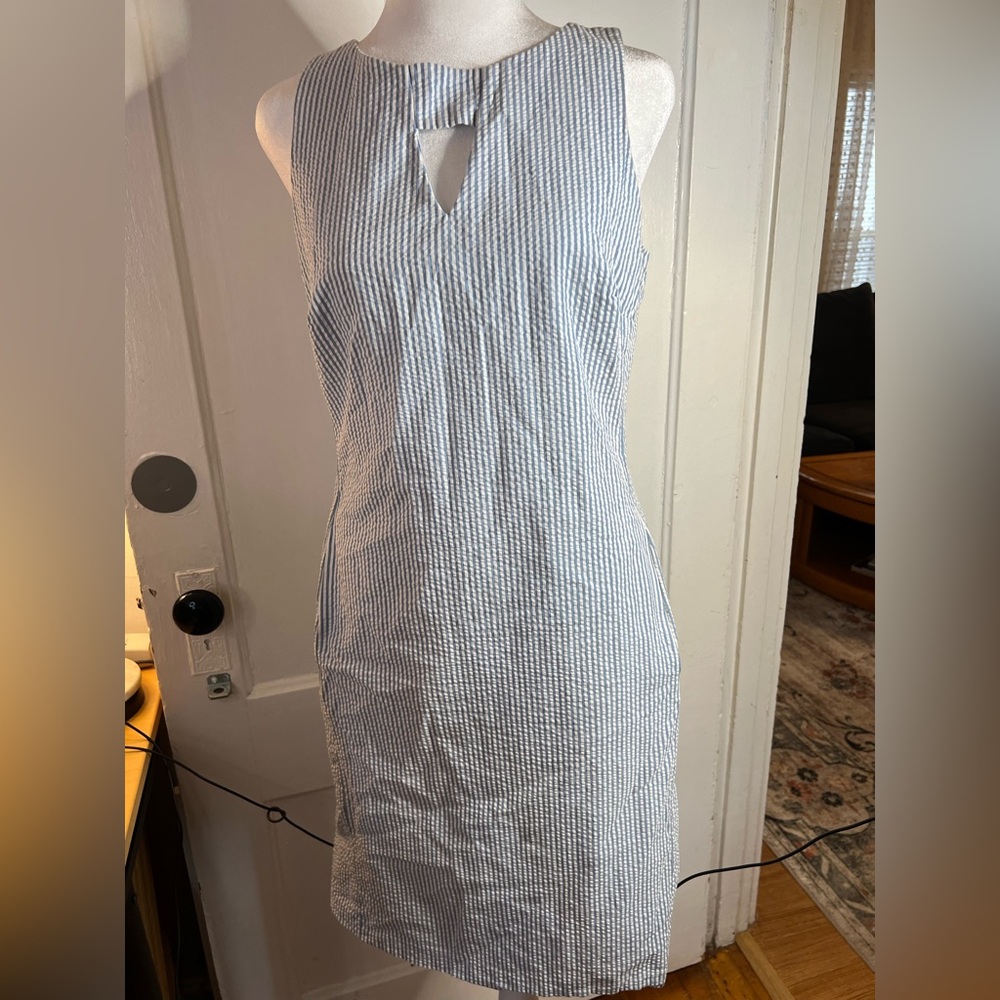 Anne Klein Striped Blue and White Apparel